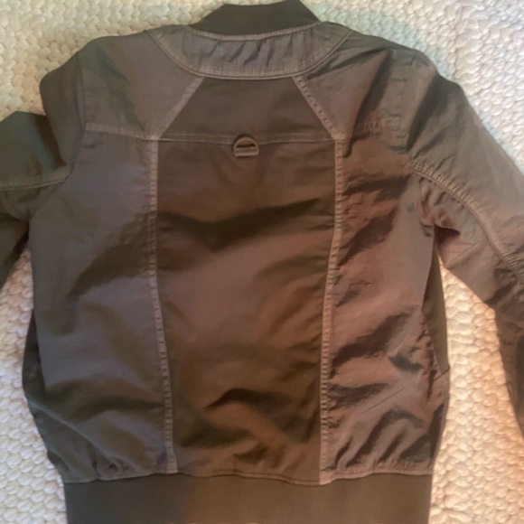 Marrakech (Anthropologie) army green bomber jacket - Picture 8 of 11